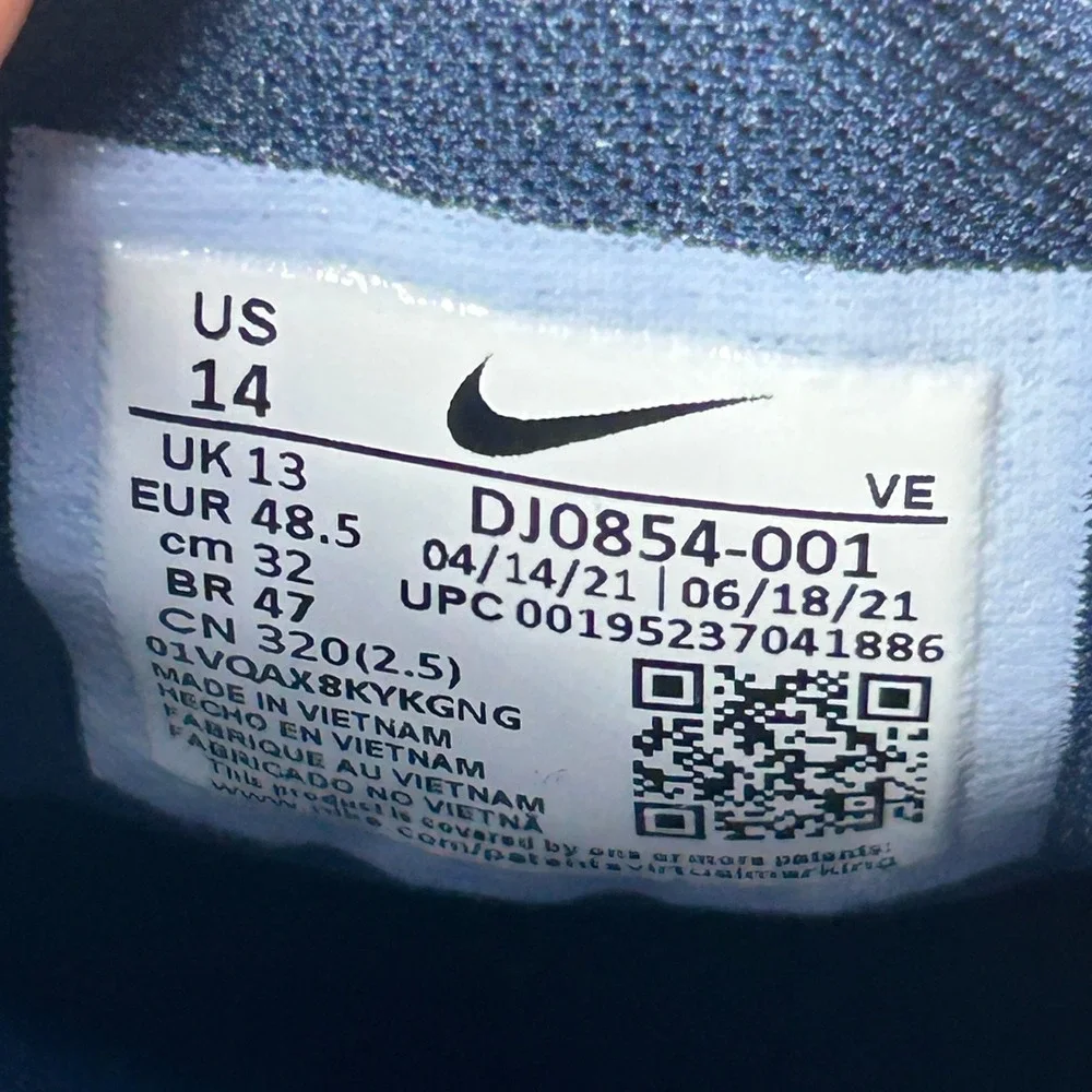 Nike Air Zoom Pegasus 38 Seattle Seahawks Wolf Grey Navy DJ0854-001 Mens 14